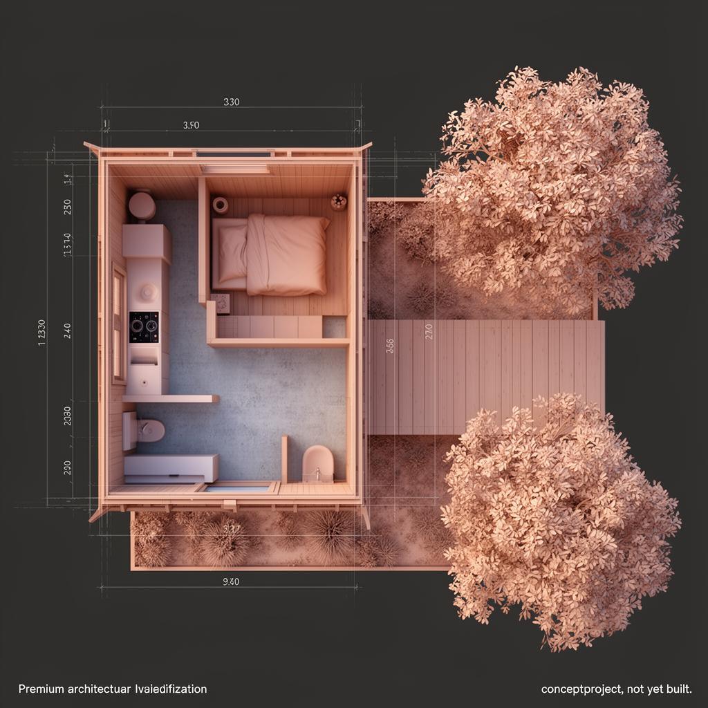 Floor plan · concept render
